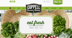 Desktop Screenshot of coppellfarmersmarket.org